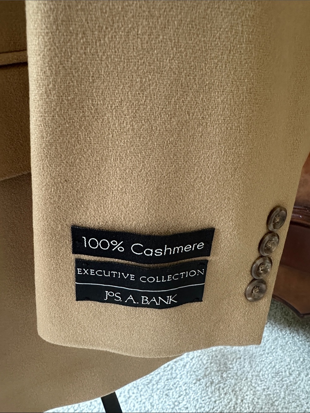 Jos. A. Bank Classic Men's 100% Cashmere Jacket - Picture 3 of 11